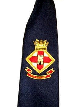 HMS Londonderry badged tie