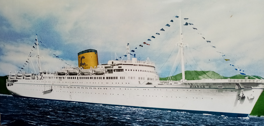 Bianca C during her cruising days